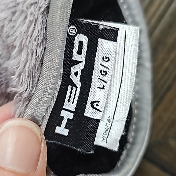 Head youth large fleece lined and fleece outside gloves, canvas padded fingertip - Picture 3 of 3